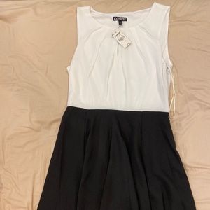 Express Black and White Dress